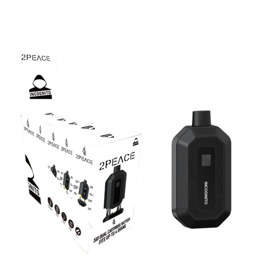 Incognito 2Peace 510 Dual Vape Cart Battery 5CT